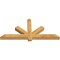 Ekena Millwork Kennewick Rough Sawn Timber Gable Bracket, Western Red Cedar, 60"W x 27"H x 4"D x 4"F, 11/12 Pitch GBW060X27X0404KEN00RWR - alternate 3